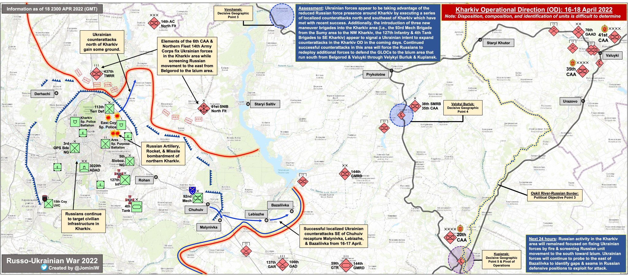 Kharkiv OD: counterattacks and Ukrainian reinforcement