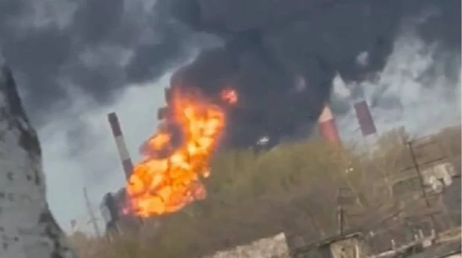 Drones Attack Novokuibyshevsky Oil Refinery in Samara Region