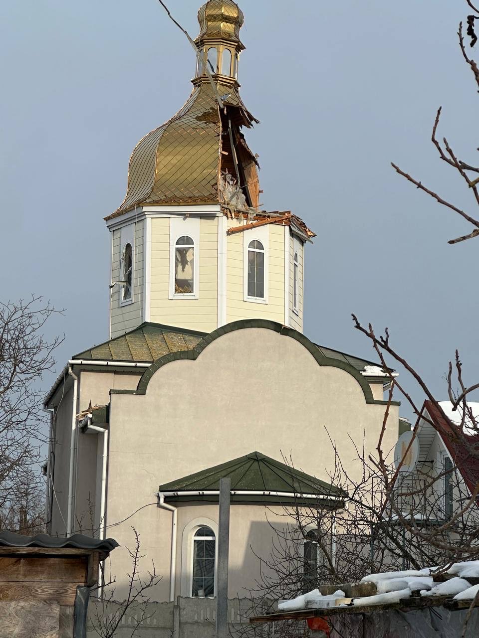 Ukrainian church in Boryspil damaged by Russian night attack