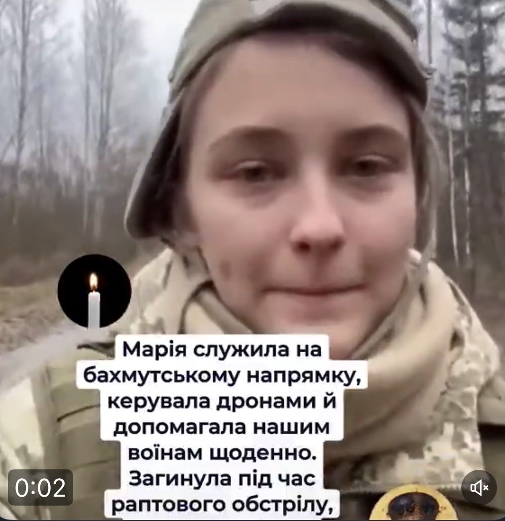 Maria. Defender of Ukraine. R.I.P.