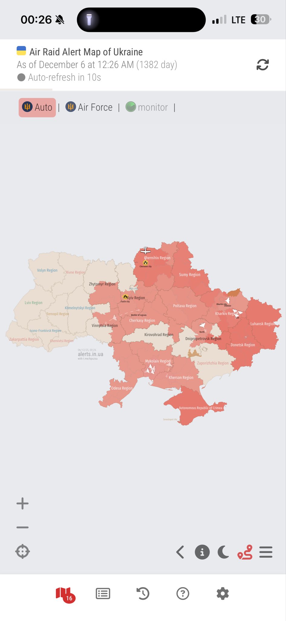 Air raid alert in Kyiv on St. Nicholas Night