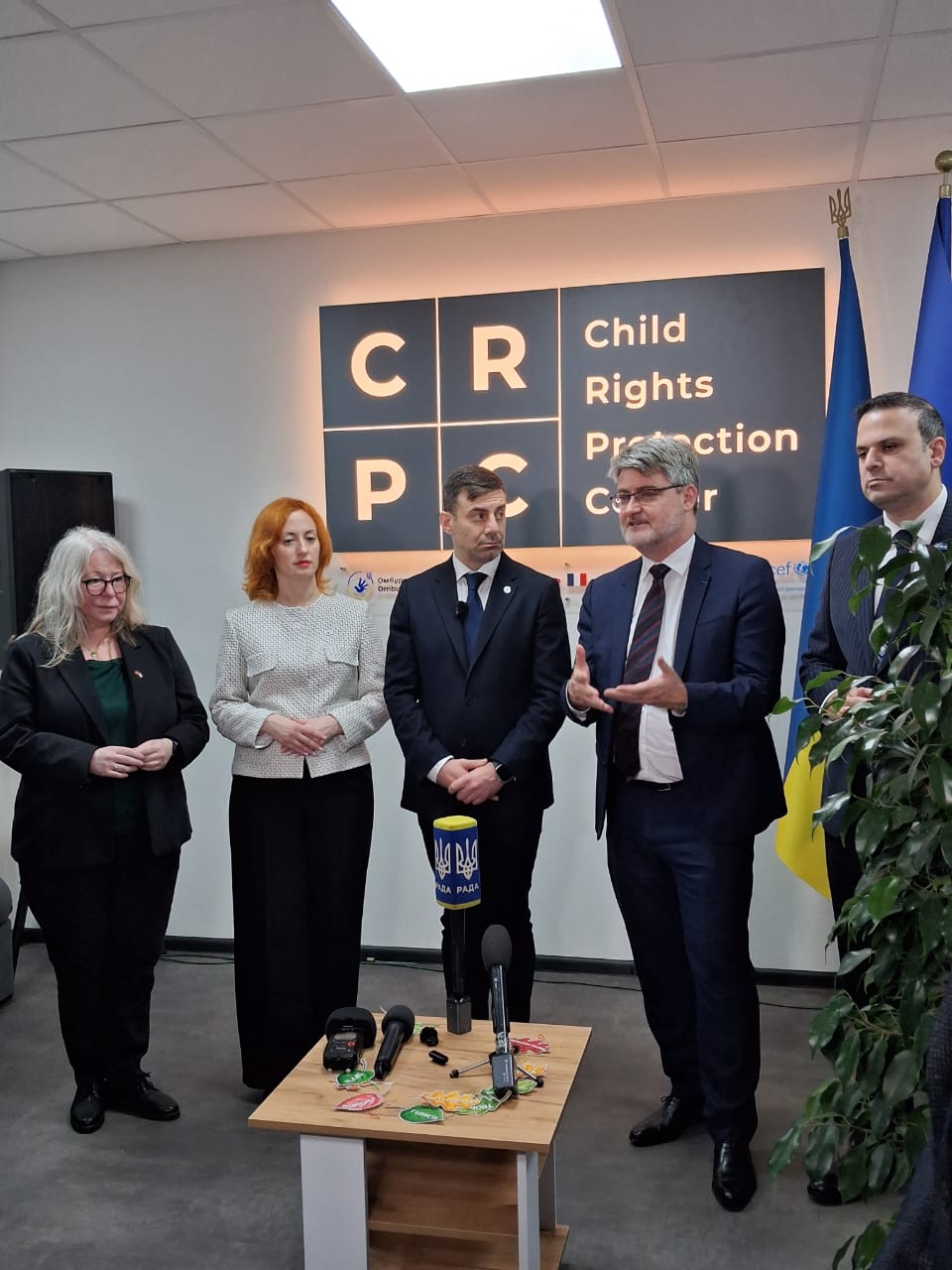 Opening of Child Rights Protection Center and School Shelter in Ukraine
