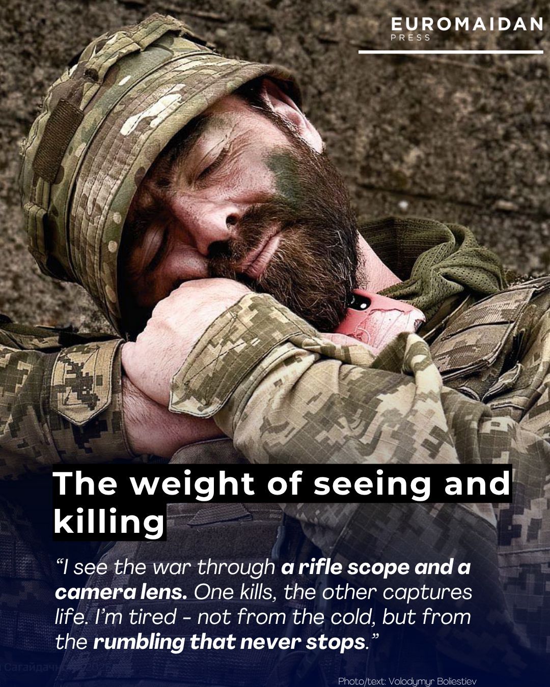 A Ukrainian Marine and War Photographer