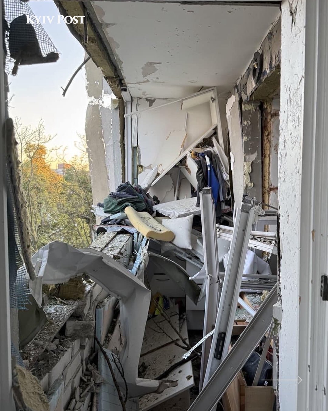 Missile russe frappe la maison de Topolia