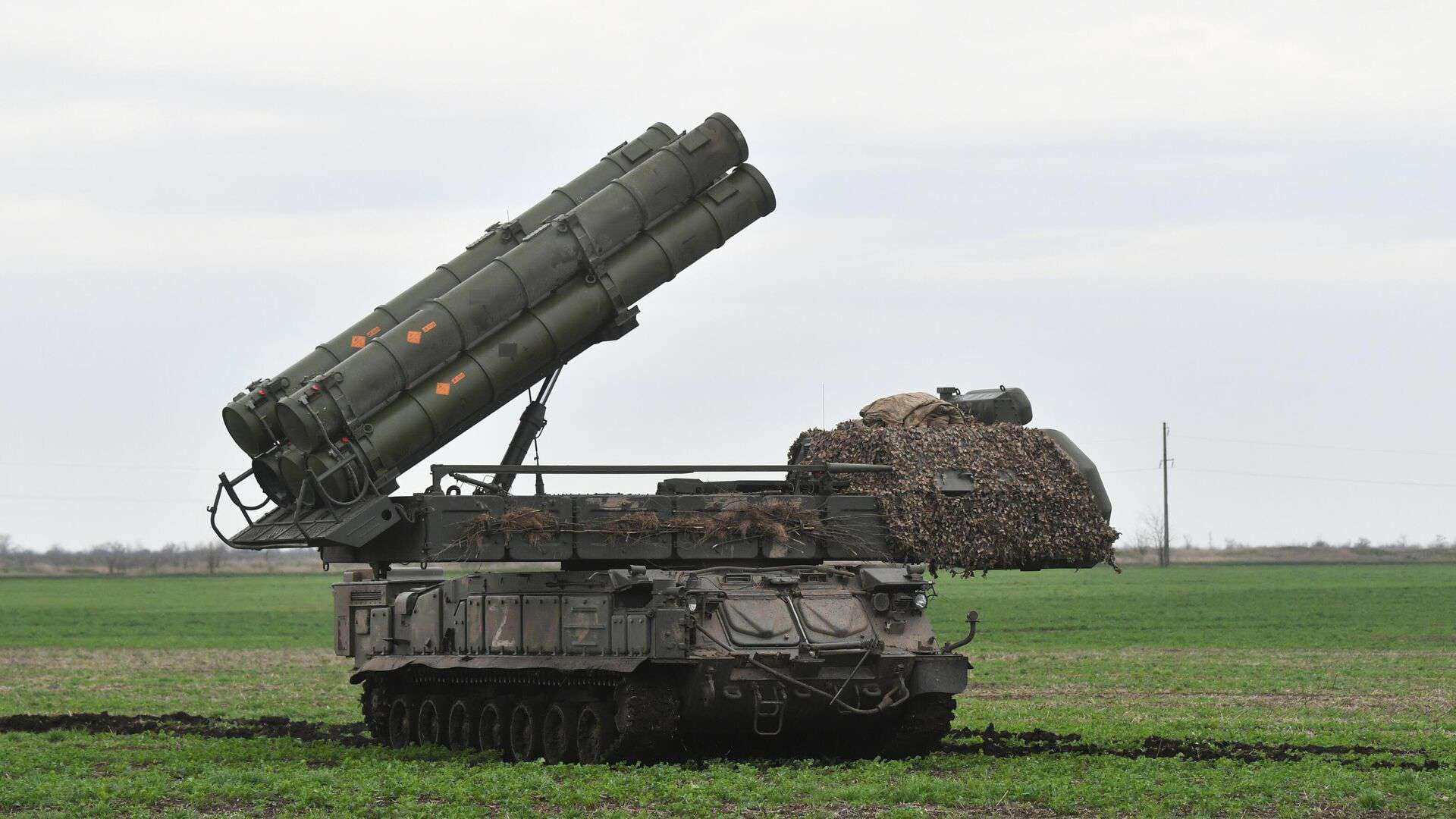 A Russian Buk-M3 system destroyed in the south