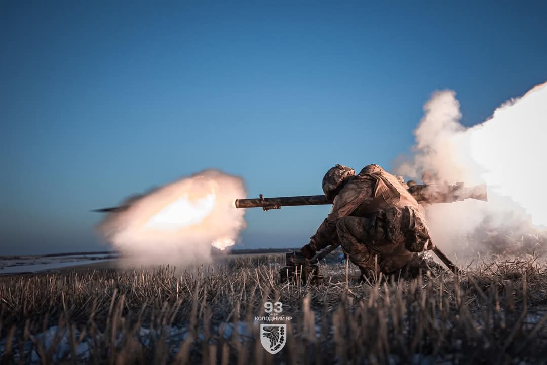 SPG-9 grenade launcher on the battlefield