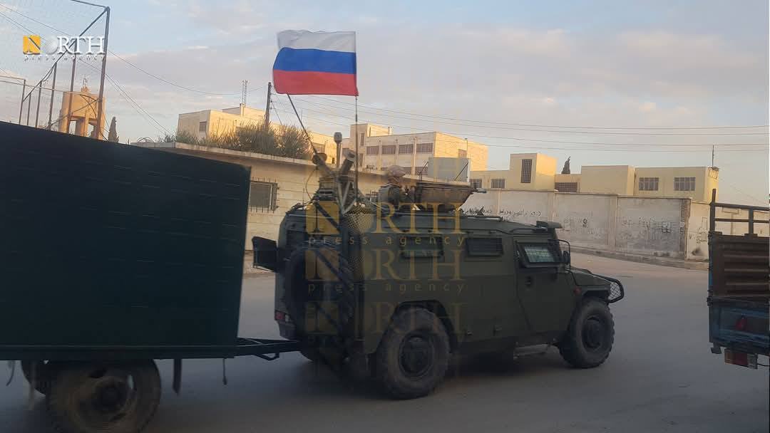 Columns of Russian armored vehicles leave bases in Syria