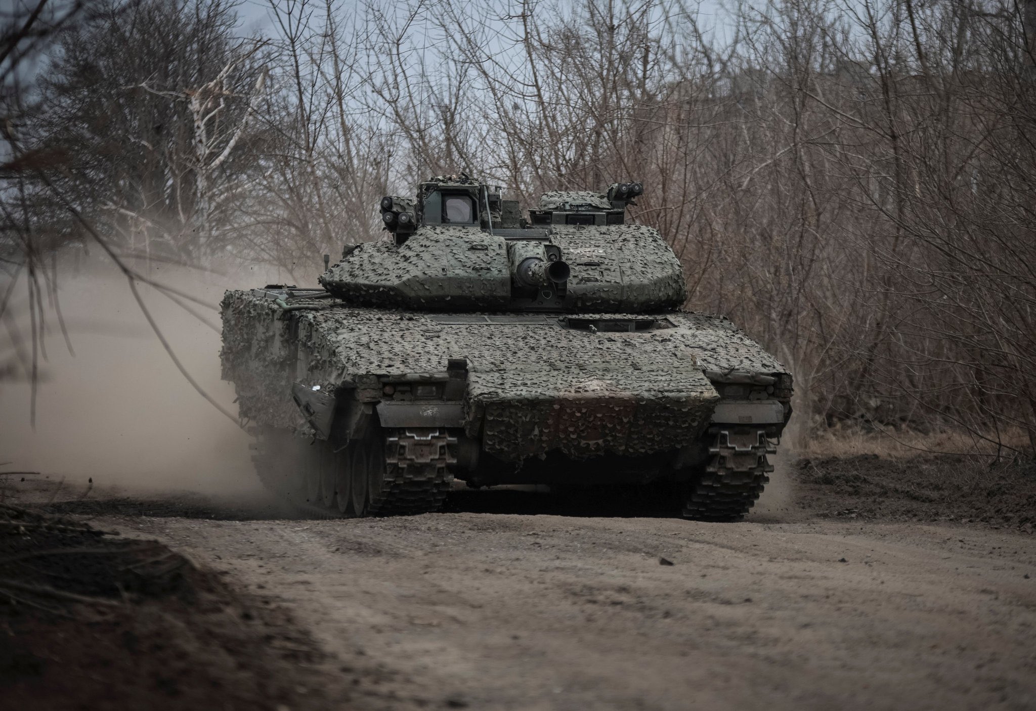 Swedish CV90 IFV in service with Ukrainian Armed Forces near Bakhmut