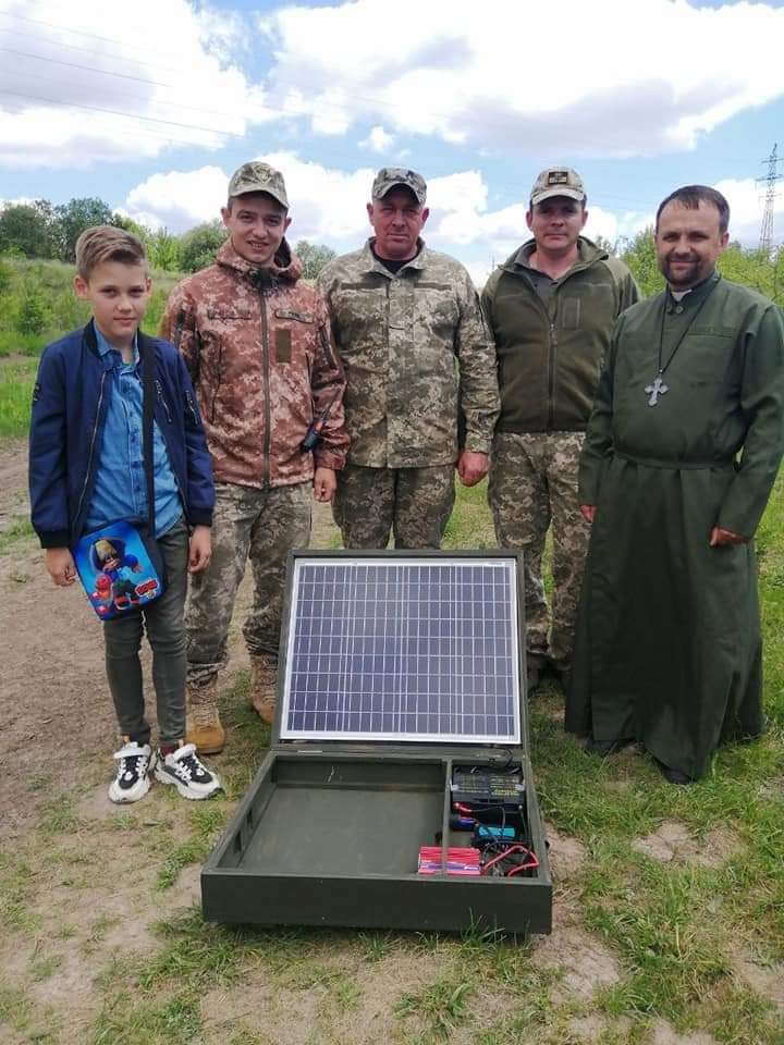 Ten-year-old boy gave solar-powered charger