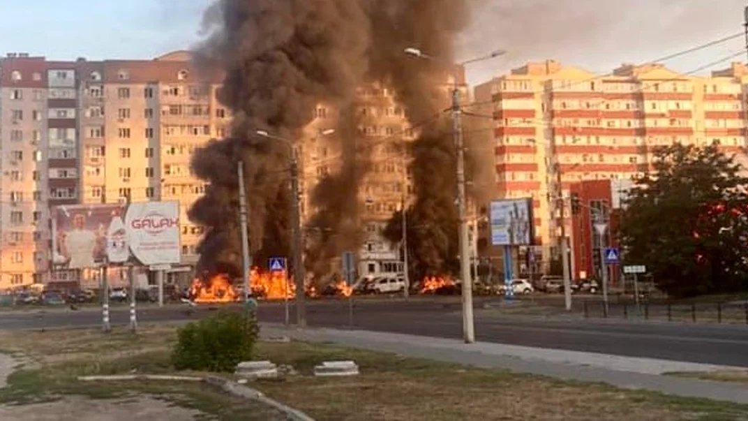 Explosion in Sumy on Freedom Avenue