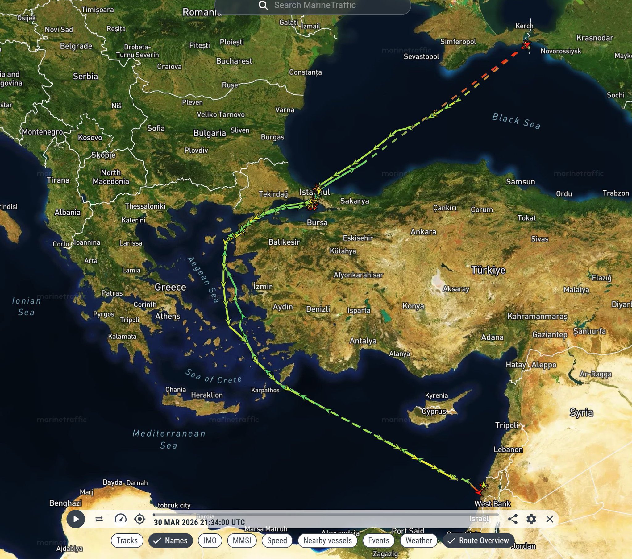 Second Russian Ship with Stolen Ukrainian Grain Heads to Haifa