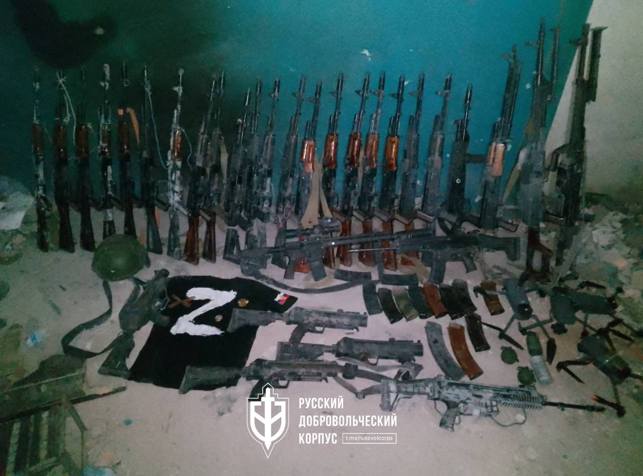 Russian Volunteer Corps trophies captured at Vovchansk Aggregate Plant