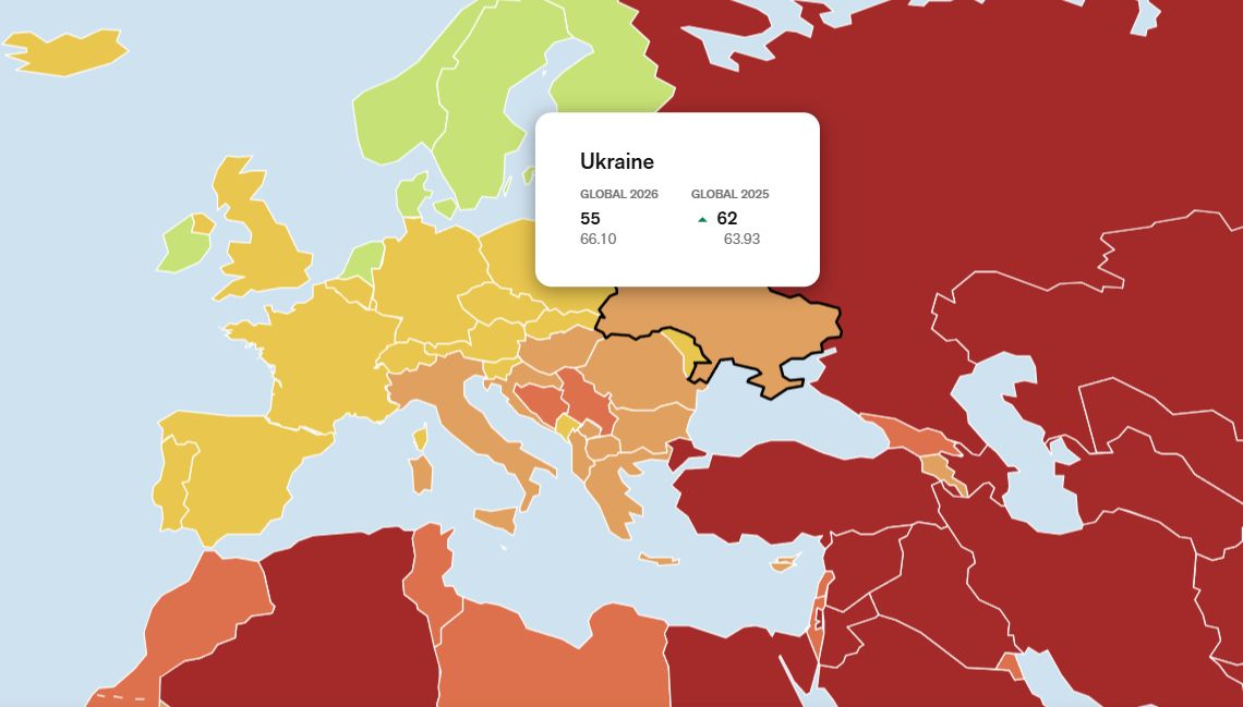 Ukraine Rises to 55th in RSF Press Freedom Index, Up 50 Since 2022
