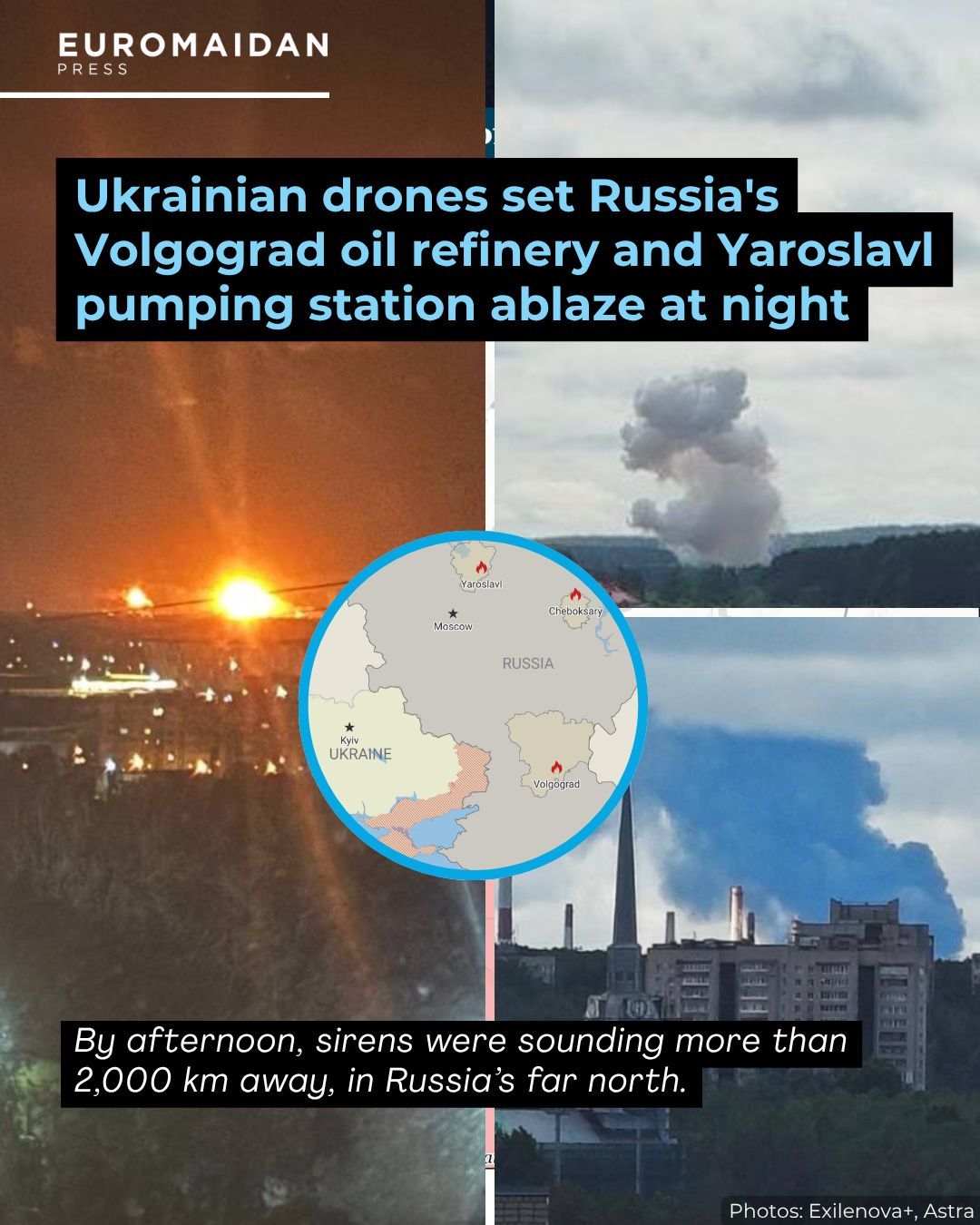 Ukrainian drones hit Volgograd refinery