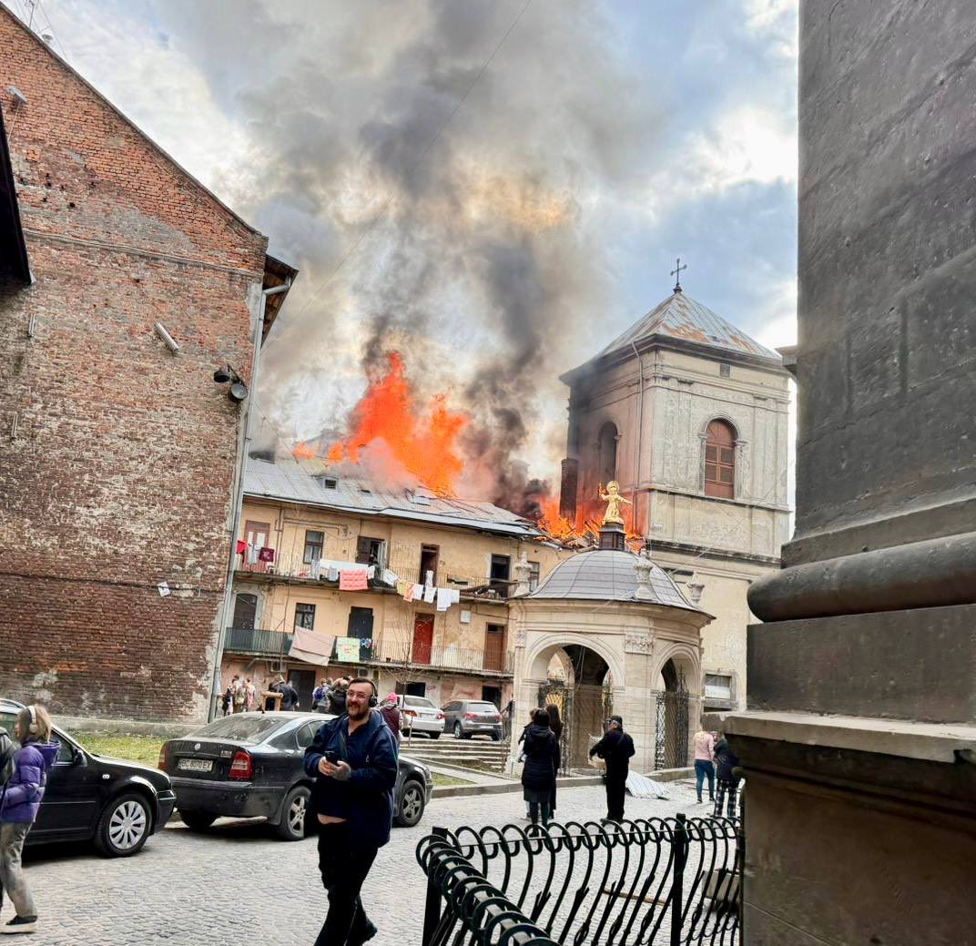Lviv burns after Russia’s Shahed drone strike