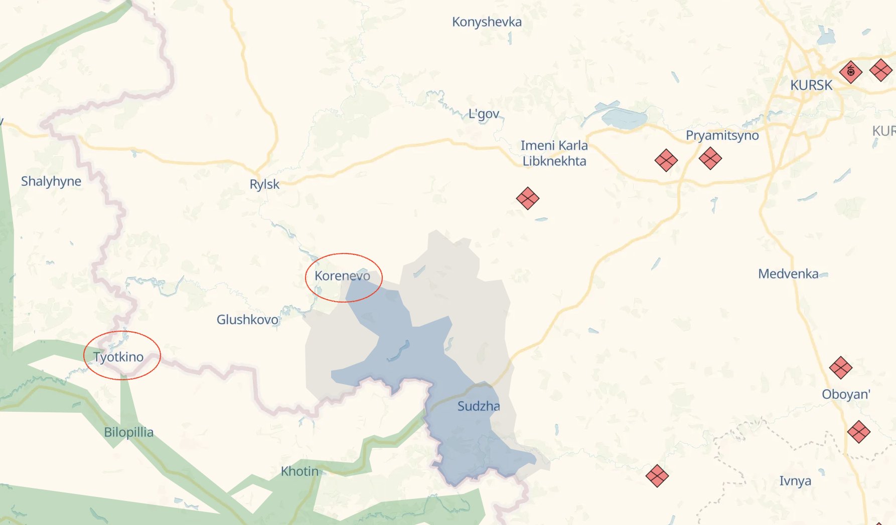Ukrainian forces advance near Russia border