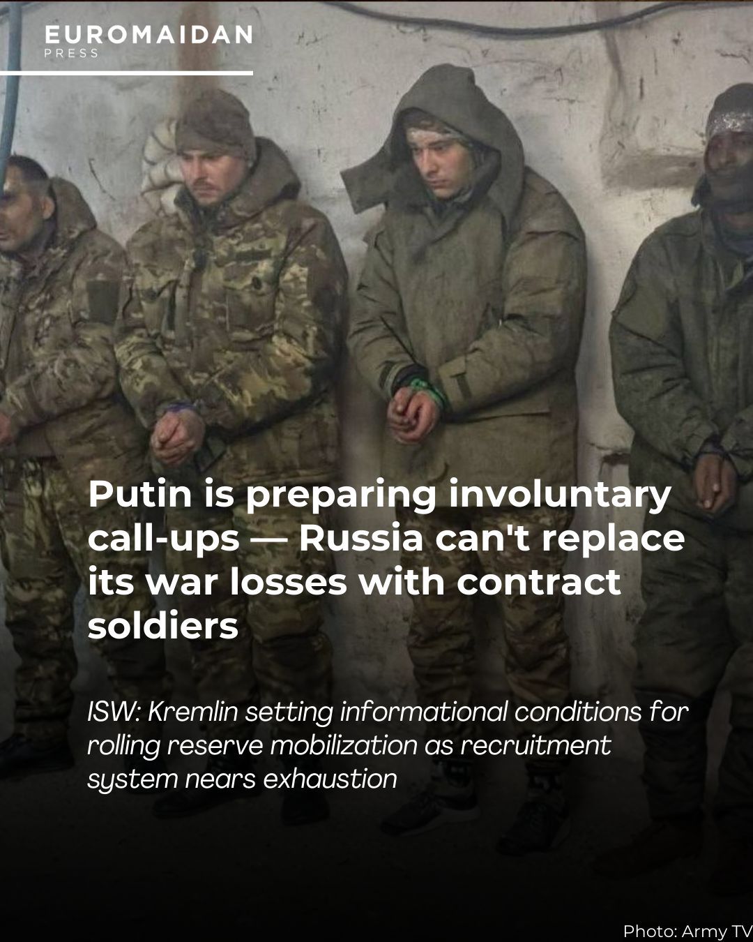 Russia shifts from volunteer army to involuntary drafts