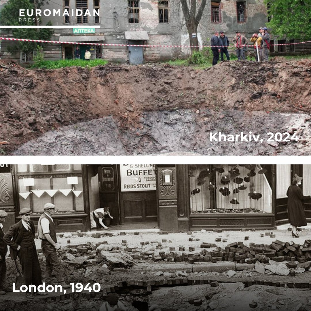 Crateres de guerre : Kharkiv 2024 vs Londres 1940