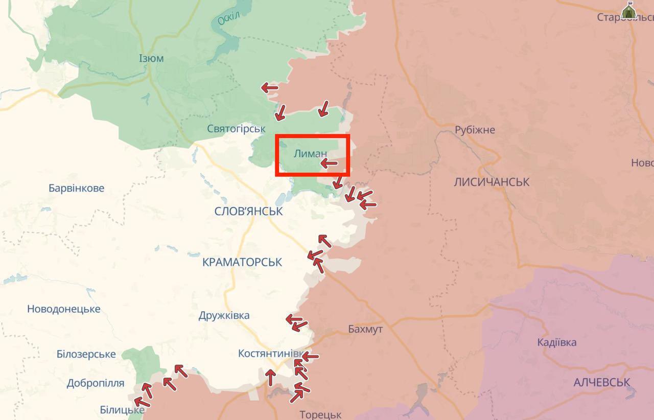 Russian offensive begins near Lyman
