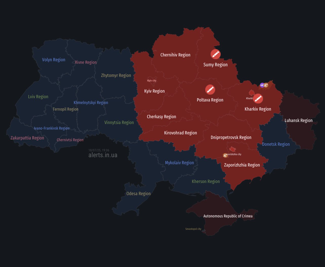 Russian missiles strike northern Ukraine