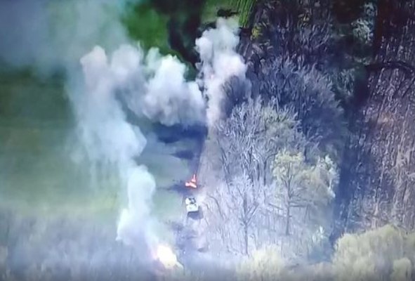 Ukrainian artillerymen destroy enemy equipment