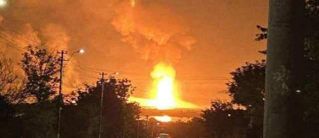Russian assault on gas facility in Odesa