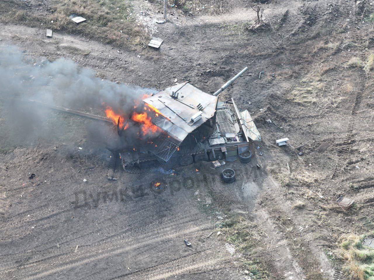 Destroyed T-72B3M MT 2022 near Katerynivka