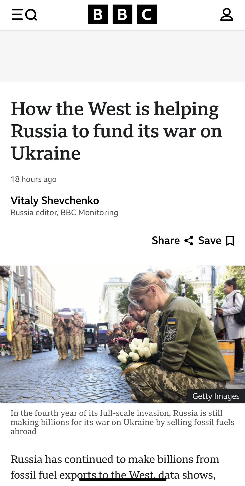 Russia earns €883bn despite sanctions