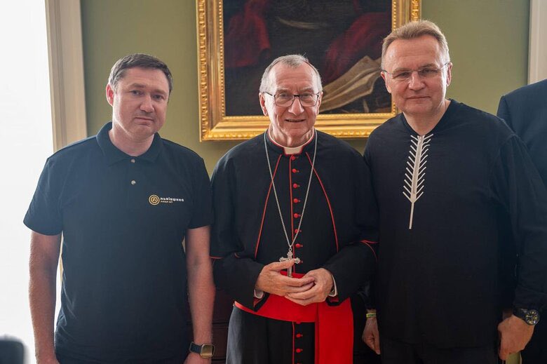Vatican Secretary of State Cardinal Parolin arrives in Ukraine