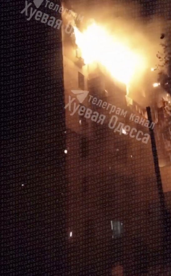 Odesa after Russian attack tonight