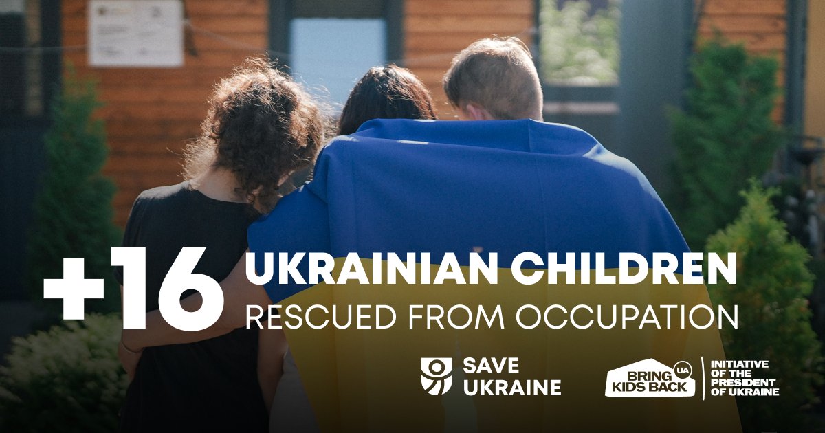 16 Ukrainian Children Returned from Occupied Territories as Part of Bring Kids Back UA Initiative