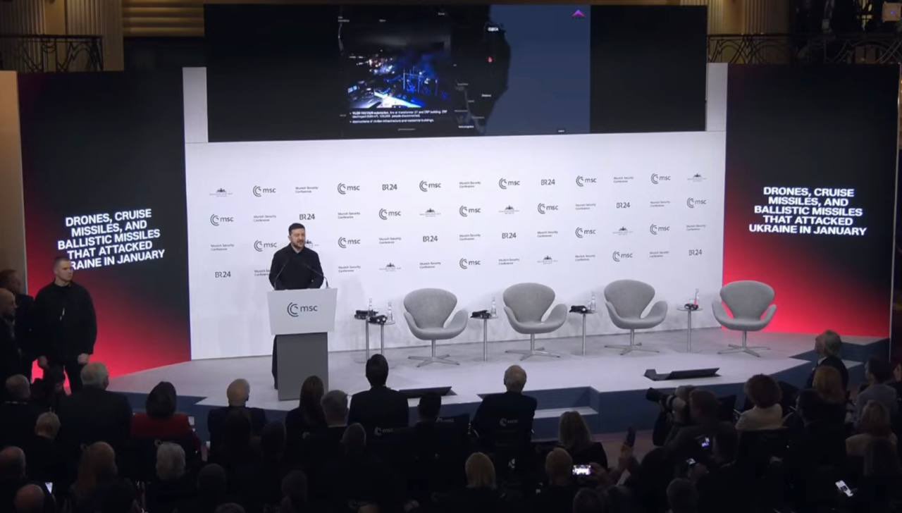 Zelensky calls Putin a slave to the war at Munich Security Conference
