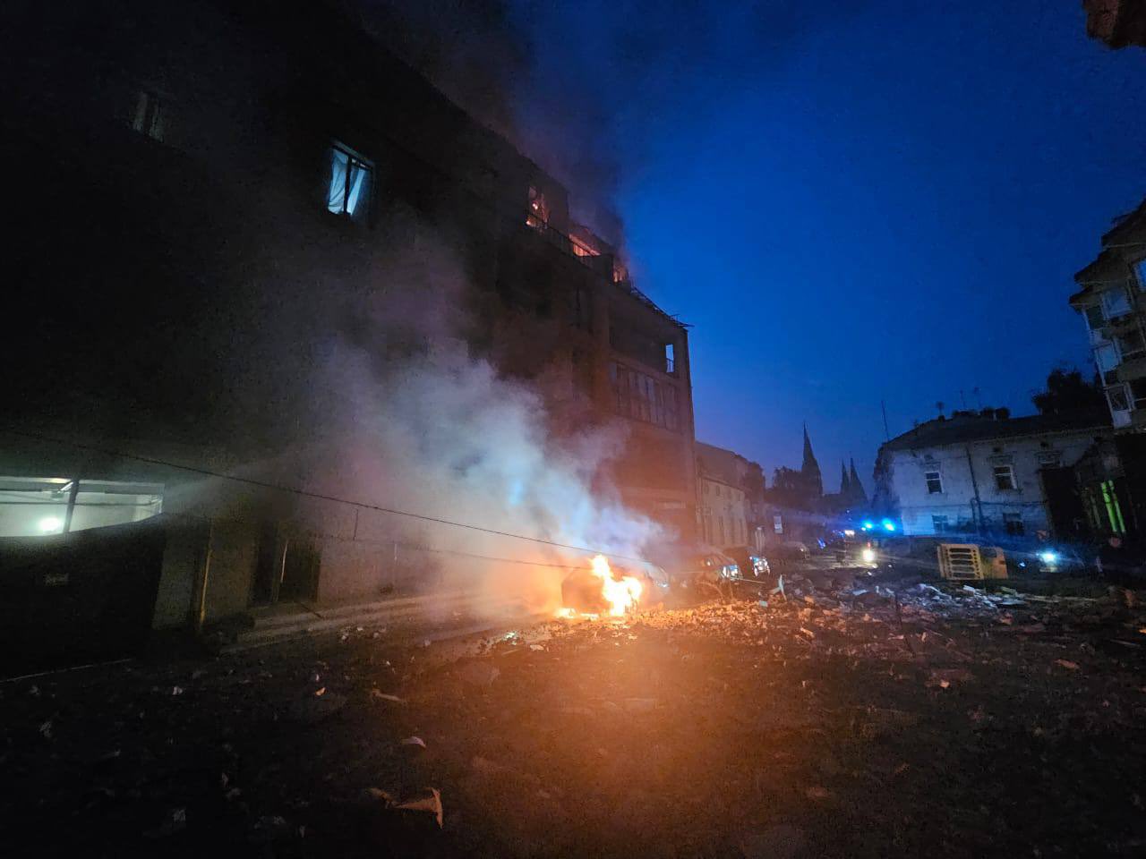Russian missiles hit Lviv, Ukraine; 2 dead, 19 injured, including children.