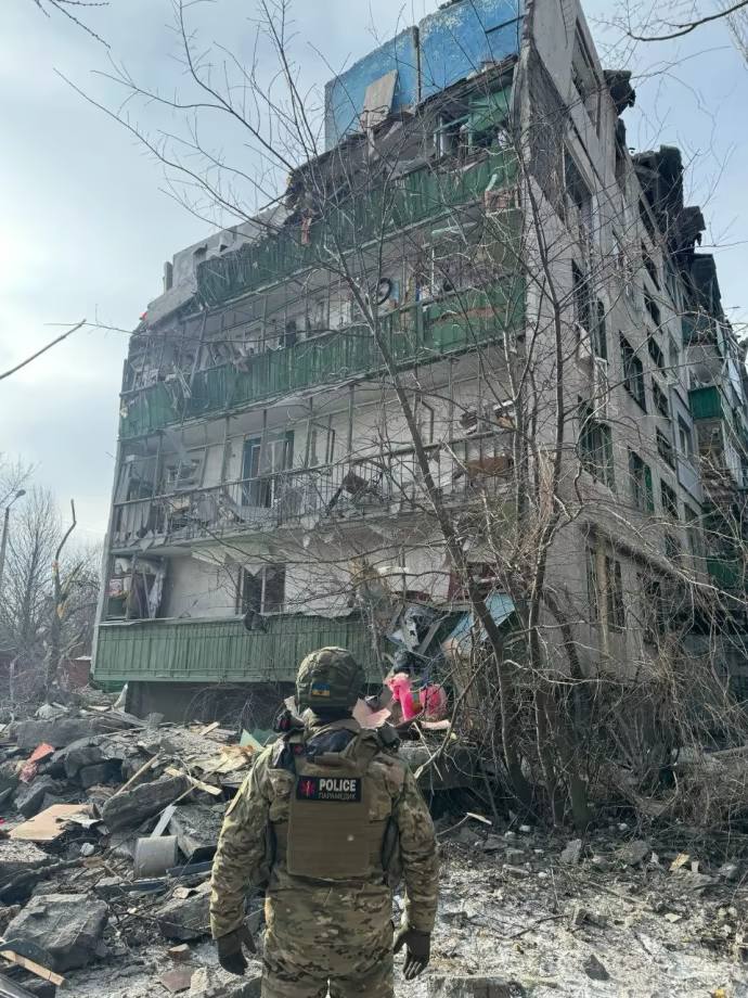 Russian air strike on Kostiantynivka with casualties and damage
