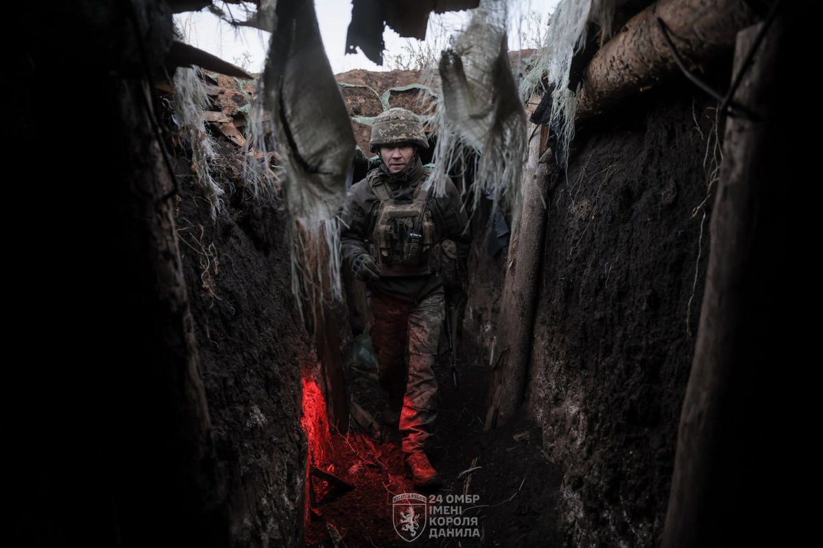Photos reveal life at 24 King Danylo Brigade frontline