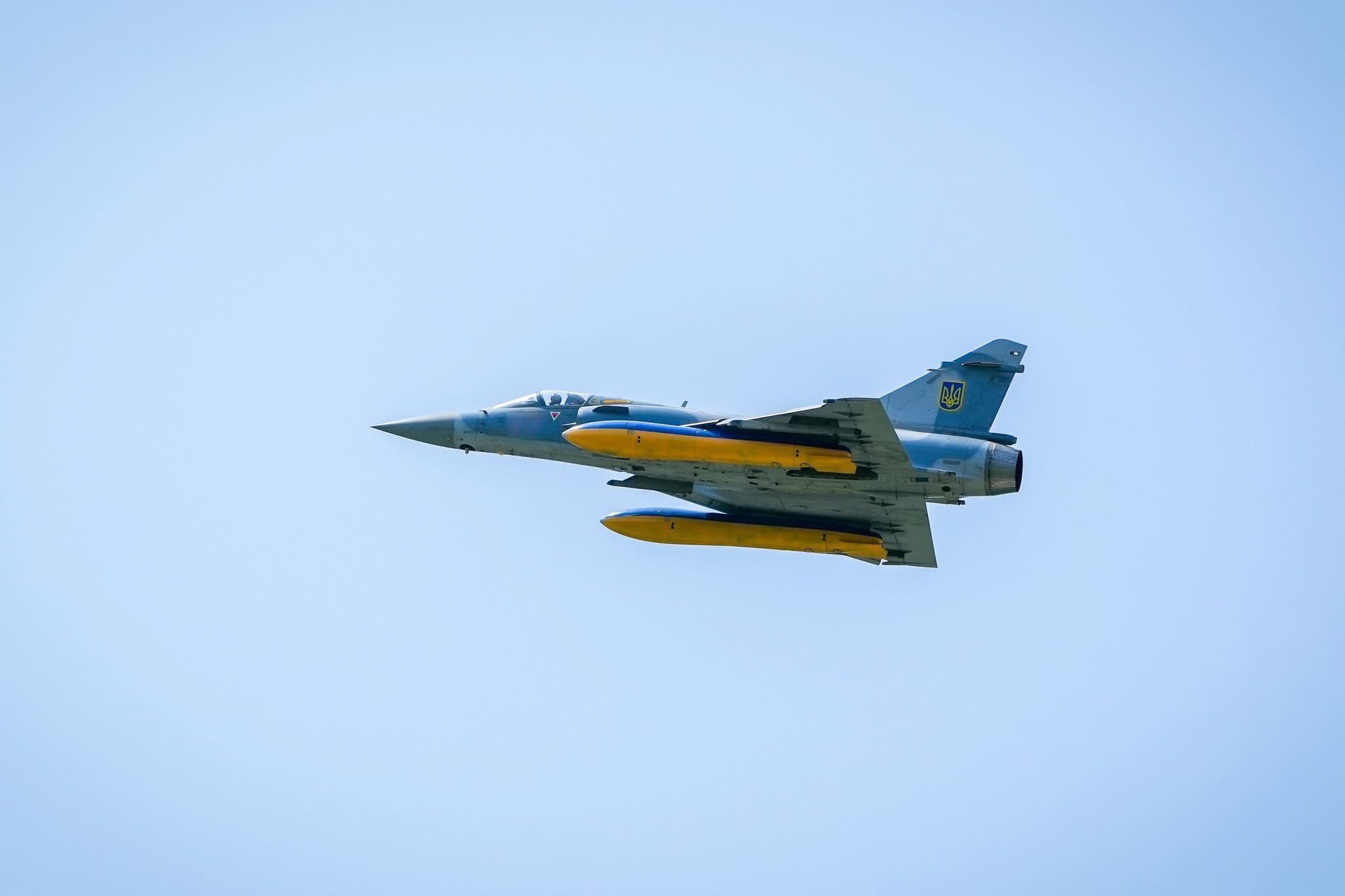 Ukrainian French-origin Mirage 2000-5F fighter jet