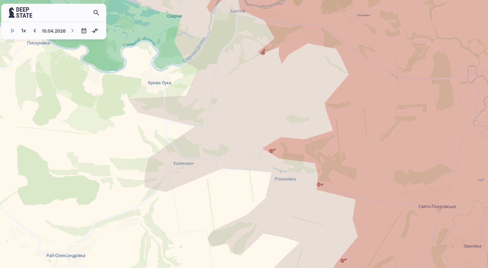 Enemy advances near Riznykivka in Donetsk region, reports DeepState