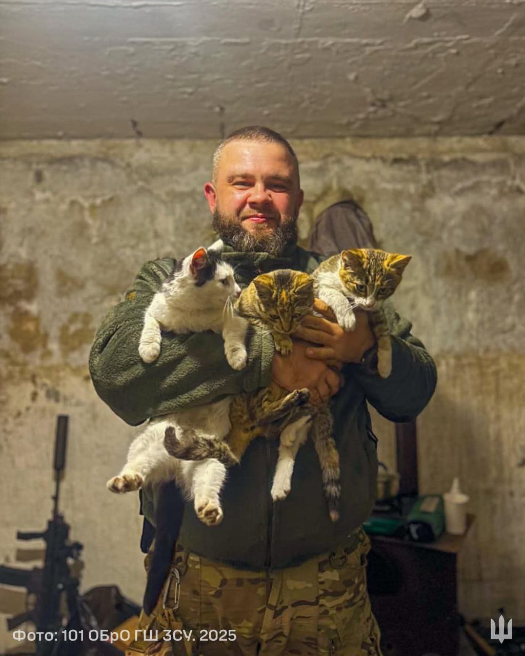 Brave warrior and his furry crew from the 101st Guard Brigade