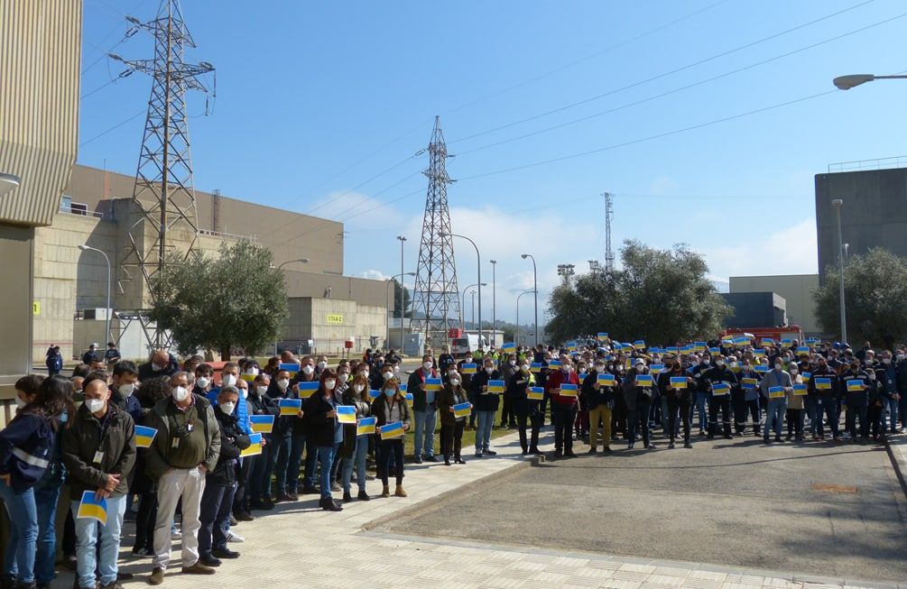 Spanish nuclear plant workers support Ukraine