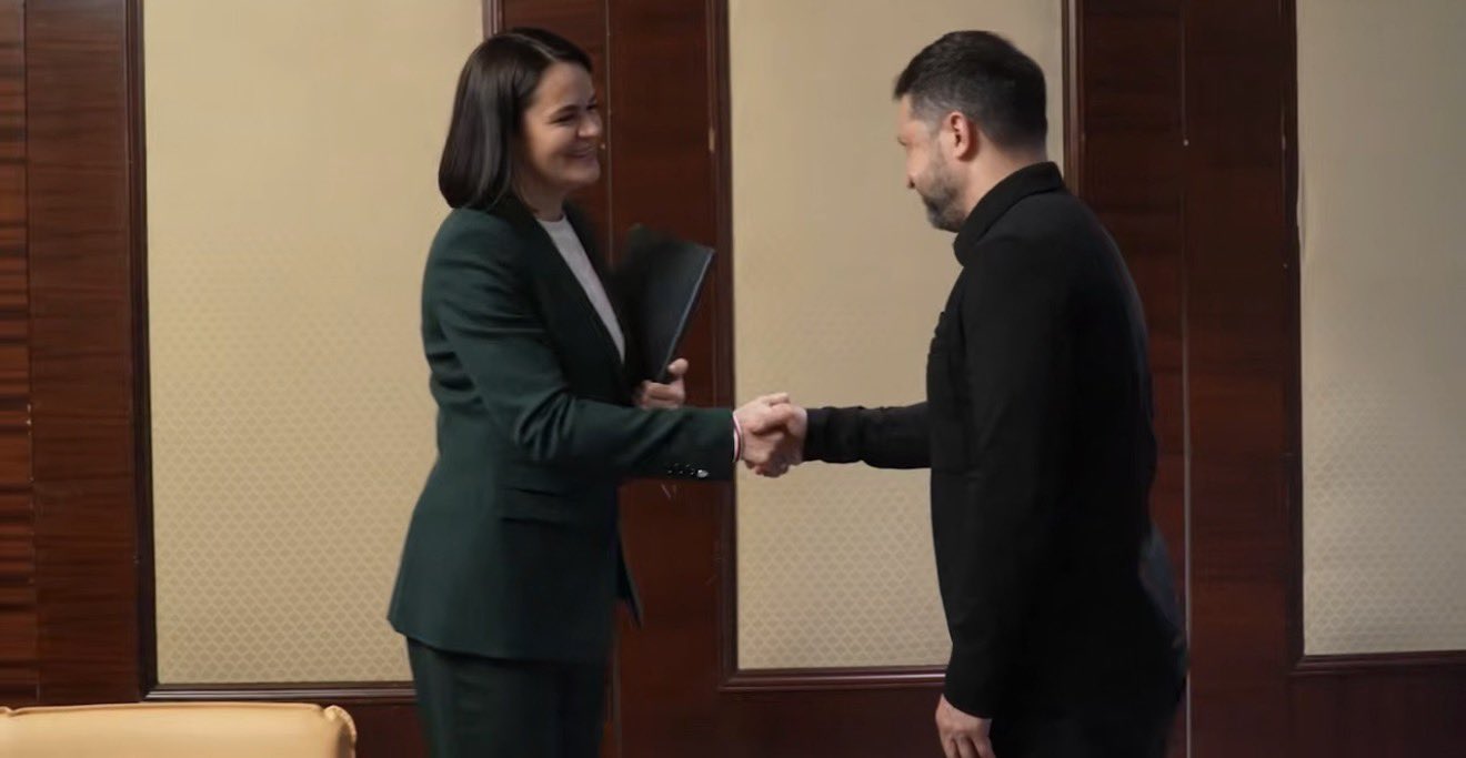 Zelensky-Tikhanovskaya meeting in Kyiv with six allied countries