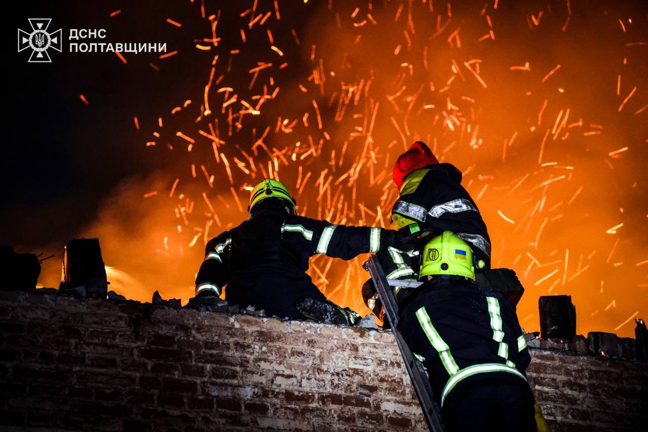 Occupiers attacked Poltava region with drones: fires and destruction