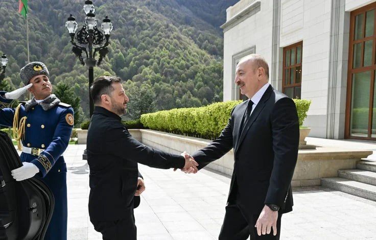 Zelenskyy Meets Aliyev in Gabala, Azerbaijan