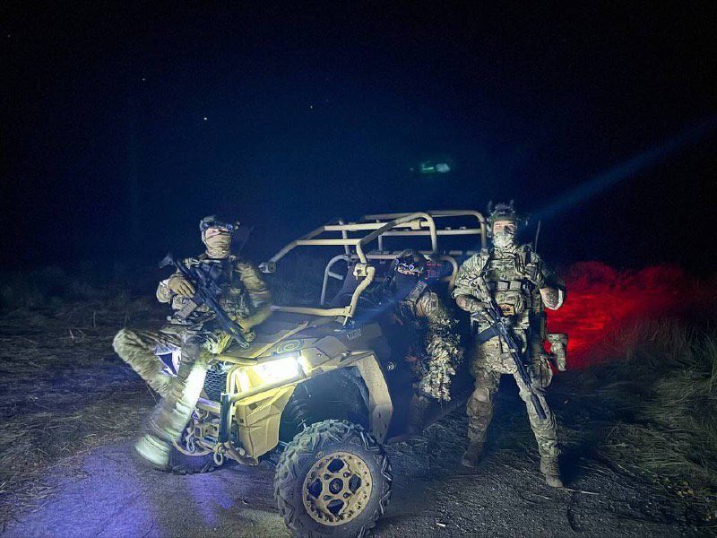 The American Polaris MRZR D4 buggy used by Ukrainian MoD unit