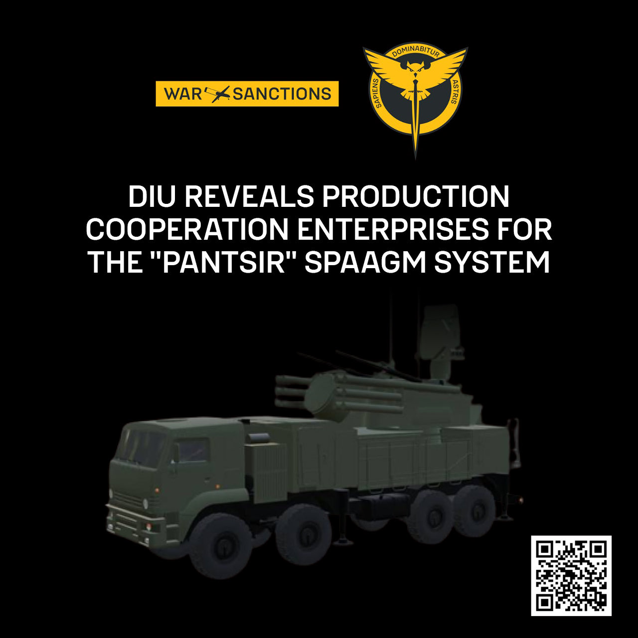 DIU reveals 50+ enterprises producing Pantsir-S1 combat vehicle