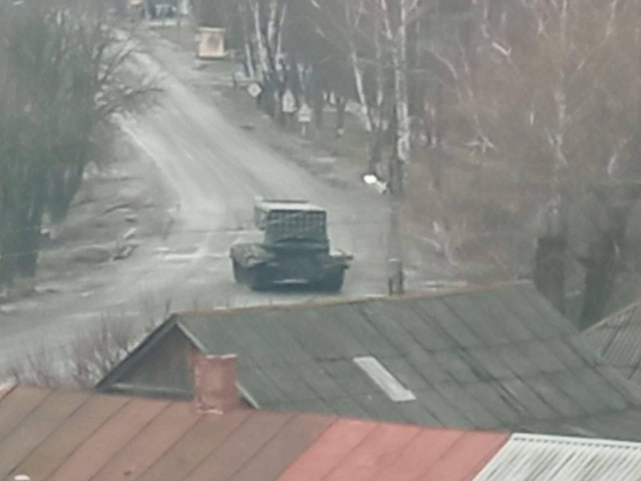 Russian TOS-1A spotted in Trostianets