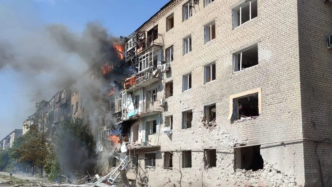 Russian forces shell Kurakhove with Uragan MLRS, hit residential areas