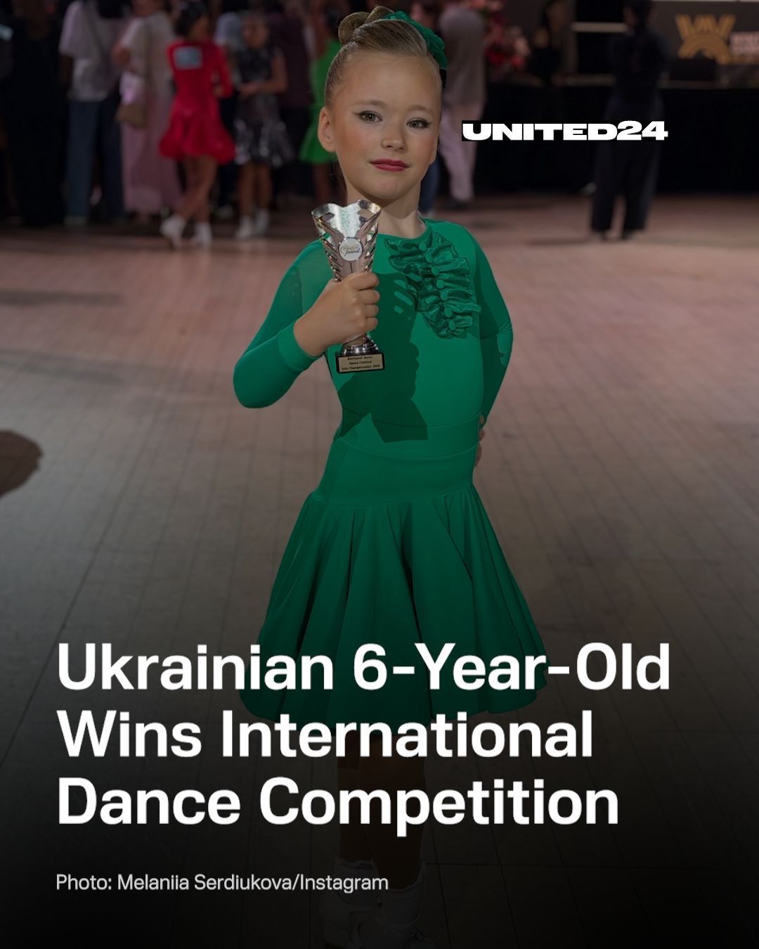 Ukrainian 6-year-old wins Blackpool dance championship second year