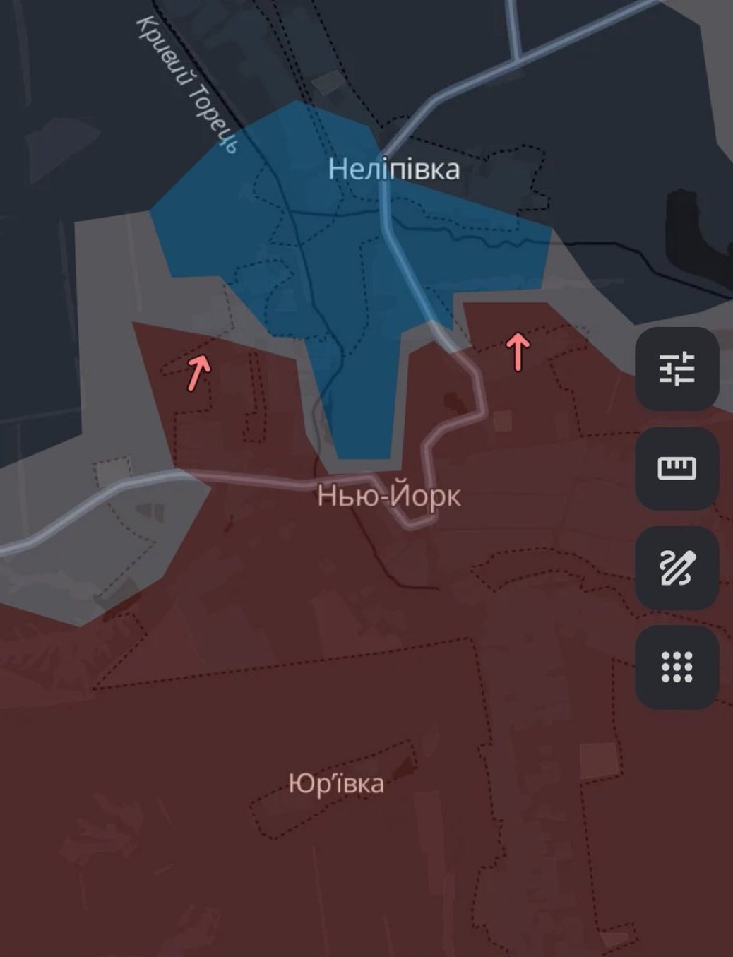 Ukrainian forces liberate New York in Donetsk region.