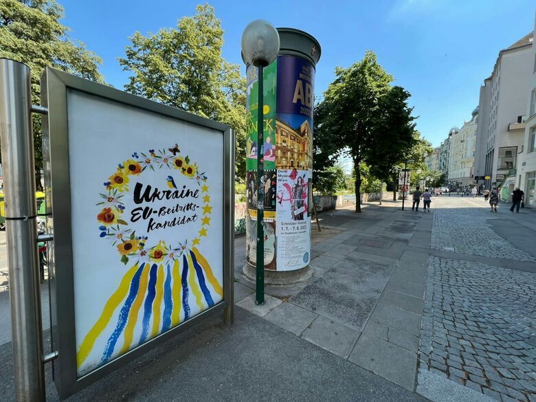 Vienna to display posters supporting Ukraine’s EU candidacy