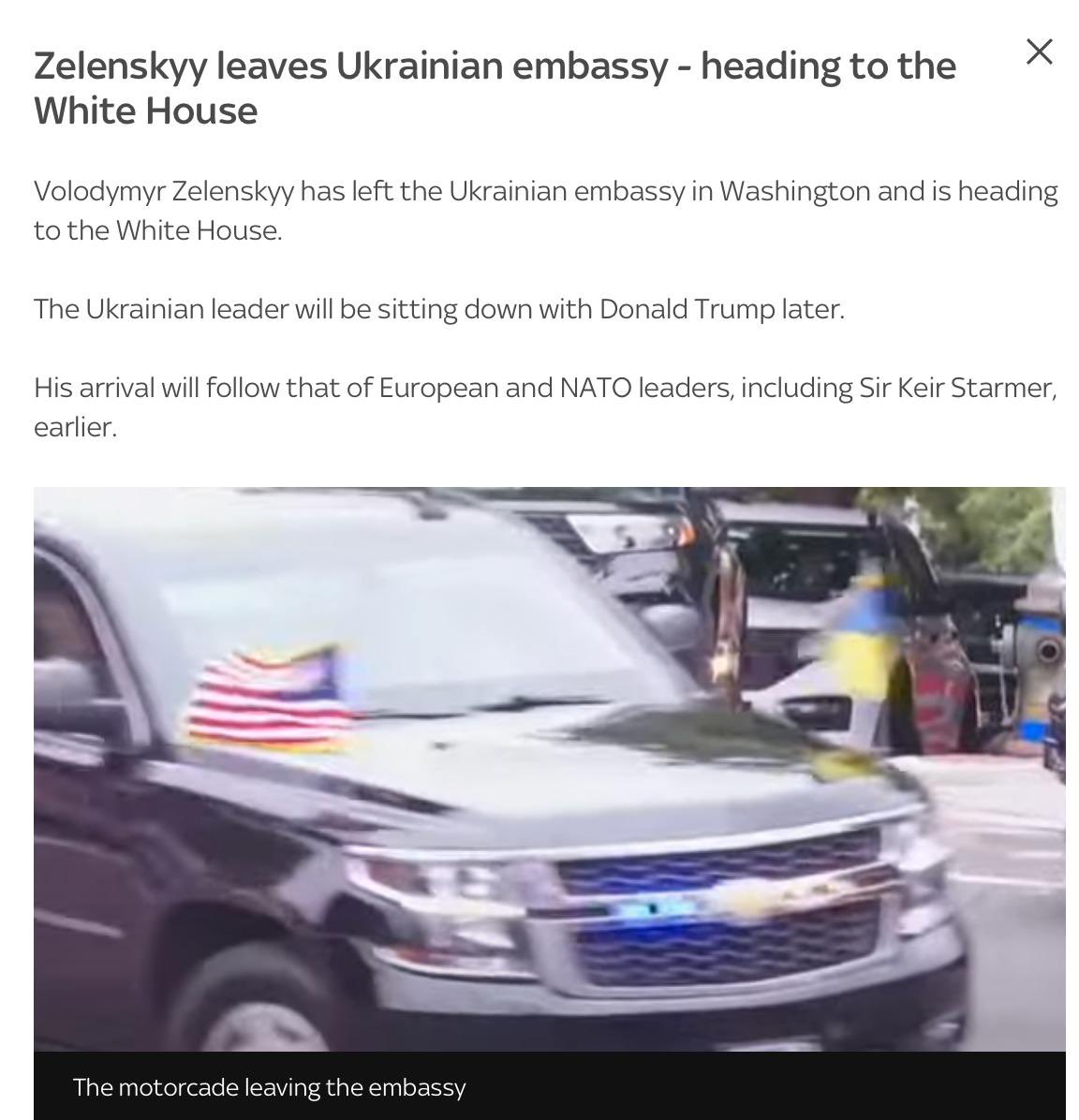 Zelensky heads to the White House